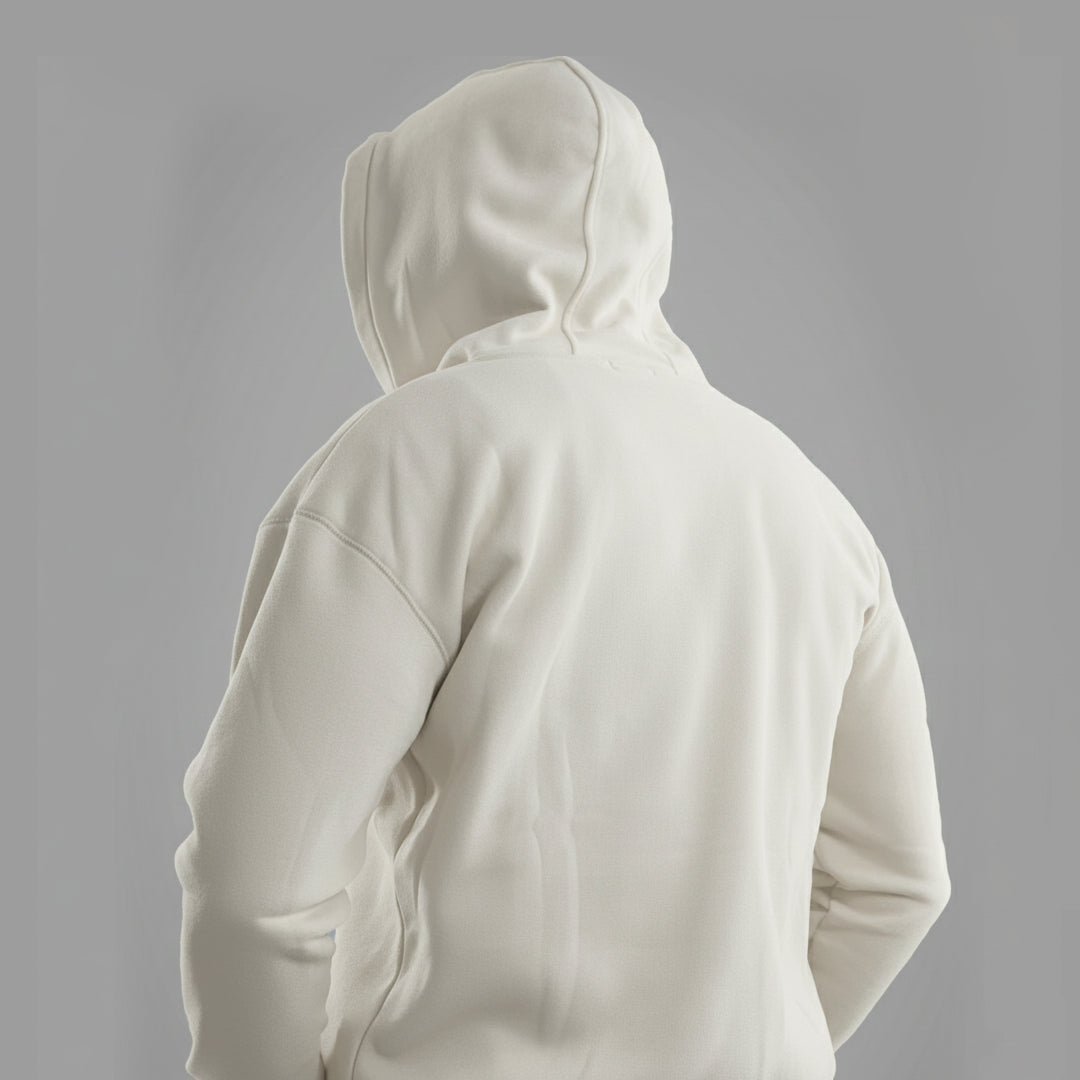 Premium Off-White Hoodie — No Print